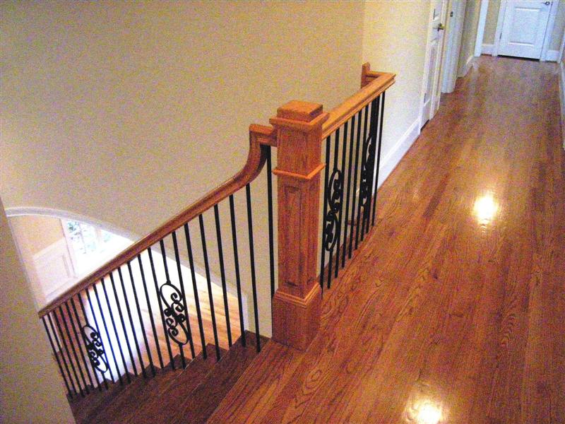 Hardwoods extend to the upper level hallway