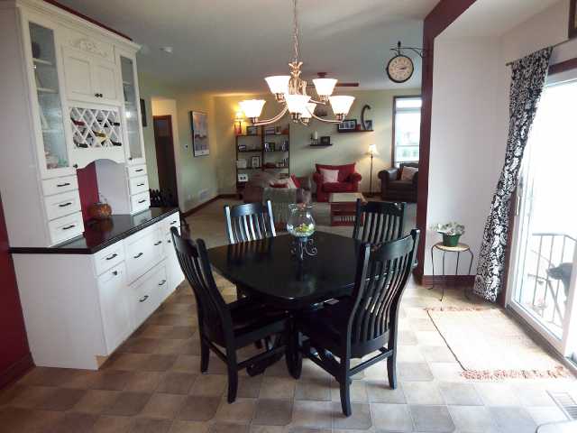 Kitchen:   Outstanding kitchen dining area with extra built in cabinets for storage