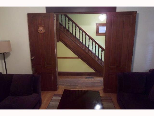 Living Room:  BEAUTIFUL WOODWORK- CHARM AND BEAUTY OF OLD/ CONVENIENCE OF TODAY!