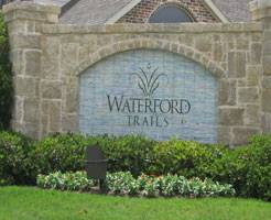 Waterford Trails entrance