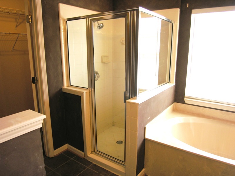 Separate Shower & Garden Bath