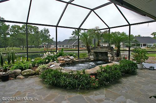 Hot tub with Custom Stone Work