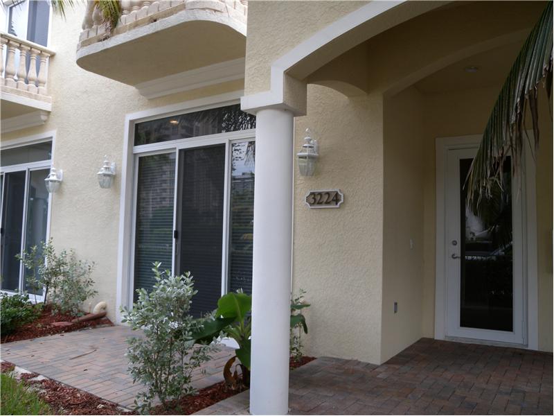 Elegant front entrance