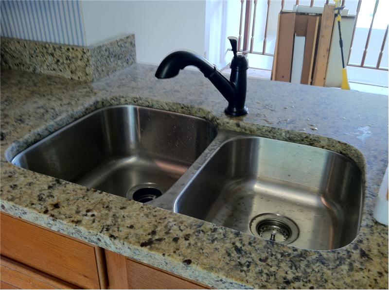 New sink and faucet