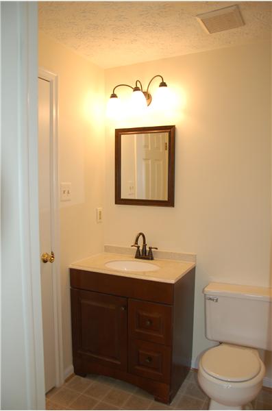 New bathrom fixtures and vanity
