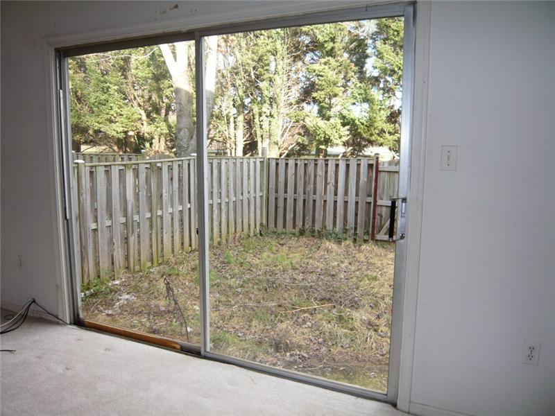 Sliding Glass Door and Backyard