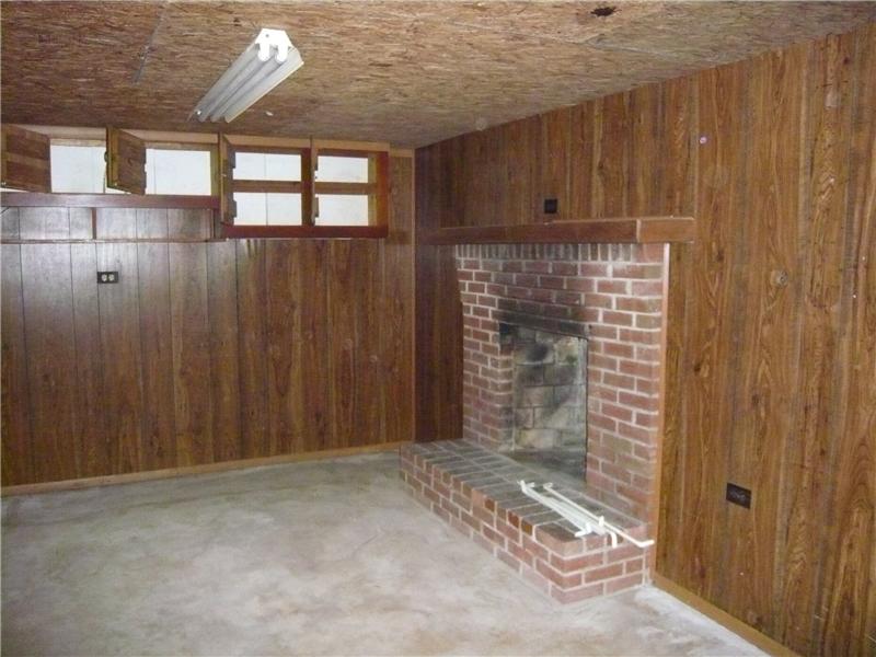 Partially Finished Family Room w/fireplace