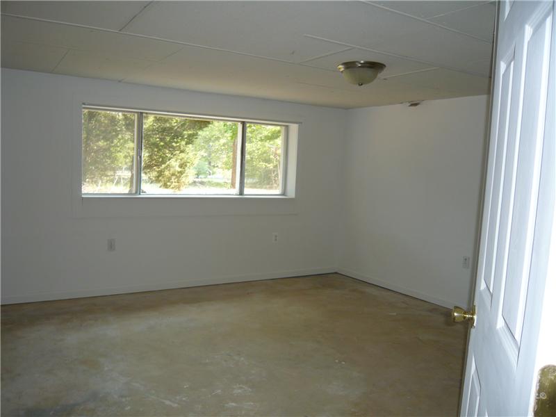 Partially finished room in basement