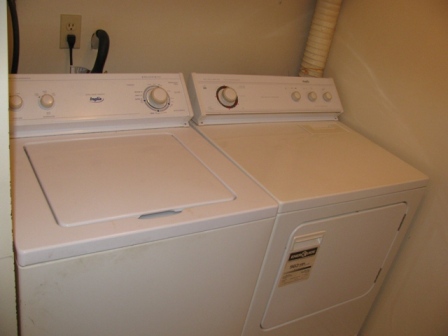Laundry with side by side washer/dryer