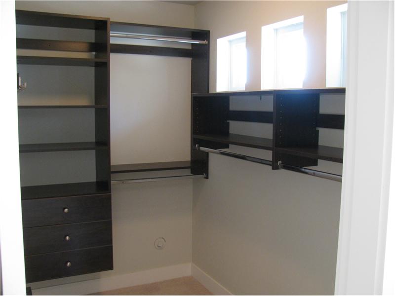 Walk-in closet with organizer