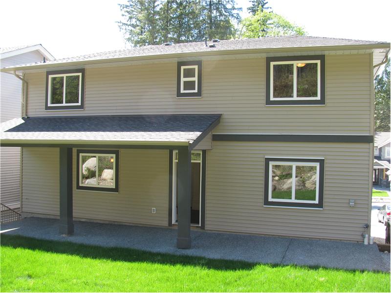 Exterior back of the house