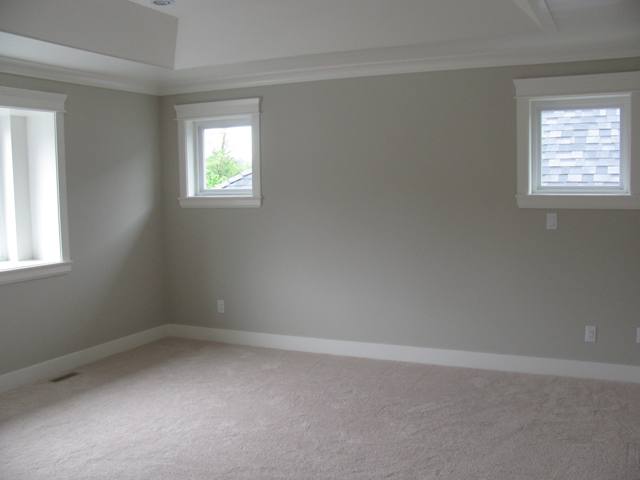 Master Bedroom with designer ceiling, crown moulding and baseboard
