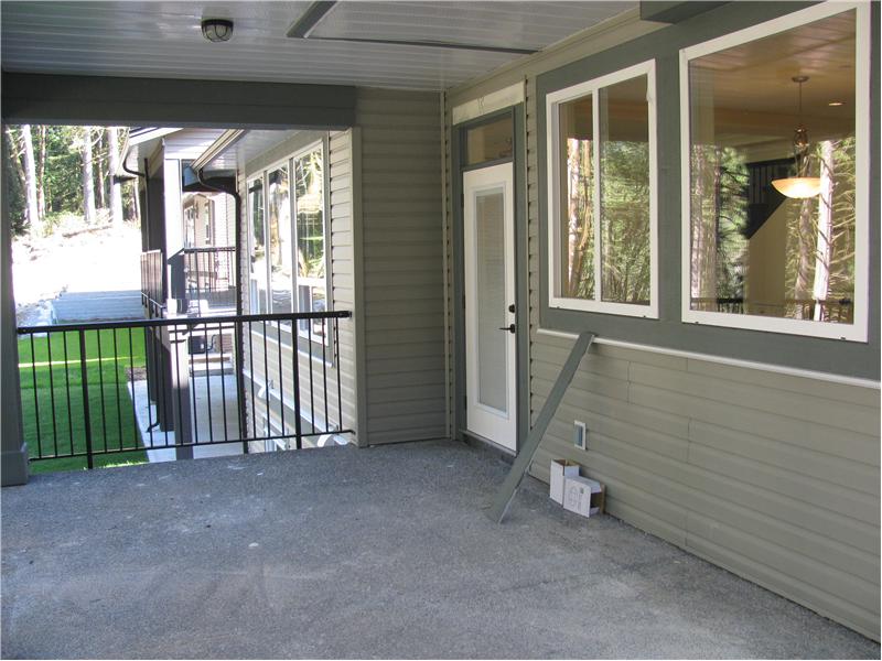 Covered Sundeck off the Kitchen with rough-in gas for BBQ