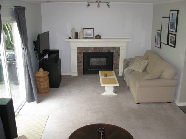 Sunken Family Room with gas fireplace