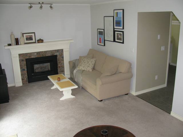 Family Room with access to the laundry, powder room and garage