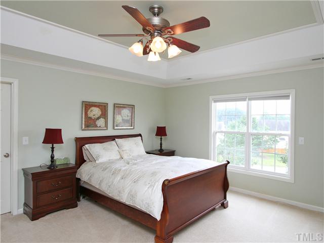Master Bedroom with Trey Ceiling