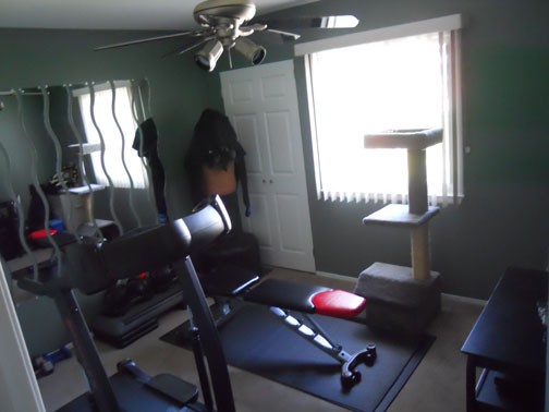 second bedroom used as a gym