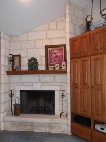 Fireplace in Master