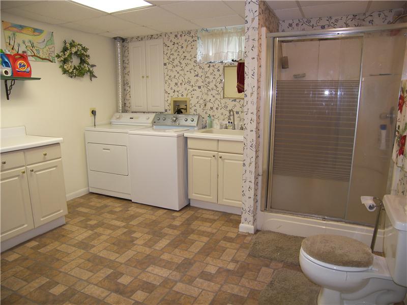 Basement bathroom