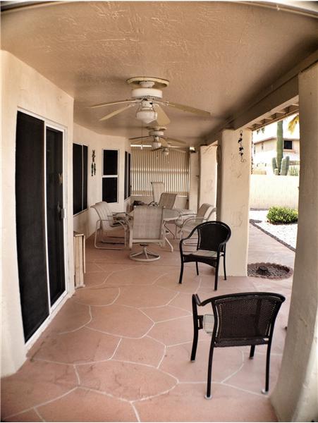 large covered patio